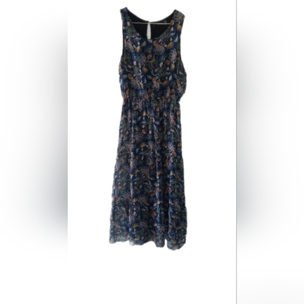 Floral Sleeveless Maxi Dress